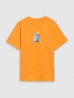 mini: Chłopięcy t-shirt z nadrukiem 4F 4FJRSS25TTSHM2641 - pomarańczowy (5)