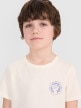 mini: Chłopięcy t-shirt z nadrukiem 4F 4FJRSS25TTSHM2868 - biały (3)