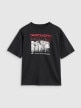 mini: Dziecięca koszulka z nadrukiem 4F 4FJRSS25TTSHU3297 - czarna (7)