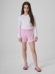 mini: Dziewczęcy longsleeve do pływania UPF50+ 4F 4FJRSS26TFLOF697 - biały (2)