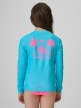 mini: Dziewczęcy longsleeve do pływania UPF50+ 4F 4FJRSS26TFLOF697 - niebieski (5)