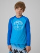 mini: Chłopięcy longsleeve do pływania UPF50+ 4F 4FJRSS26TFLOM665 - niebieski (1)