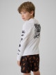 mini: Chłopięcy longsleeve do pływania UPF50+ 4F 4FJRSS26TFLOM696 - biały (6)
