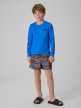 mini: Chłopięcy longsleeve do pływania UPF50+ 4F 4FJRSS26TFLOM696 - niebieski (5)