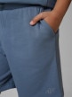 mini: Chłopięce spodenki dresowe 4F 4FJRSS26TSHOM0866 - denim (4)