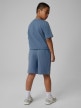 mini: Chłopięce spodenki dresowe 4F 4FJRSS26TSHOM0866 - denim (6)