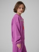 mini: Dziewczęca bluza nierozpinana bez kaptura 4F 4FJRSS26TSWSF2903 - fioletowa (3)