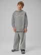 mini: Chłopięca bluza nierozpinana z kapturem 4F 4FJRSS26TSWSM2636 - szara (5)