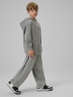 mini: Chłopięca bluza nierozpinana z kapturem 4F 4FJRSS26TSWSM2636 - szara (3)