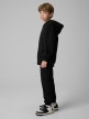 mini: Chłopięca bluza rozpinana z kapturem 4F 4FJRSS26TSWSM3051 - czarna (3)