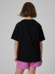 mini: Dziewczęcy t-shirt z nadrukiem 4F 4FJRSS26TTSHF3828 - czarny (5)