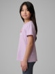 mini: Dziewczęcy t-shirt z nadrukiem 4F 4FJRSS26TTSHF3869 - fioletowy (3)