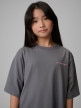mini: Dziewczęcy t-shirt z nadrukiem 4F 4FJRSS26TTSHF3870 - szary (4)