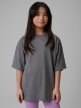  4F JUNIOR Dziewczęcy tshirt z nadrukiem 4F 4FJRSS26TTSHF3870  szary Szary
