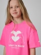 mini: Dziewczęcy t-shirt z nadrukiem 4F 4FJRSS26TTSHF3908 - różowy (3)
