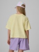mini: Dziewczęcy t-shirt z nadrukiem 4F 4FJRSS26TTSHF3908 - żółty (4)