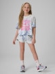 mini: Dziewczęcy t-shirt z nadrukiem 4F 4FJRSS26TTSHF3909 - multikolor (2)