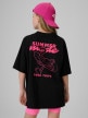 mini: Dziewczęcy t-shirt z nadrukiem 4F 4FJRSS26TTSHF3910 - czarny (4)