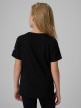 mini: Dziewczęcy t-shirt z nadrukiem 4F 4FJRSS26TTSHF3913 - czarny (4)