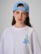 mini: Dziewczęcy t-shirt z nadrukiem 4F 4FJRSS26TTSHF3980 - biały (3)