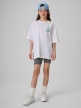 mini: Dziewczęcy t-shirt z nadrukiem 4F 4FJRSS26TTSHF3980 - biały (2)