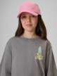 mini: Dziewczęcy t-shirt z nadrukiem 4F 4FJRSS26TTSHF3980 - szary (3)