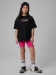 mini: Dziewczęcy t-shirt z nadrukiem 4F 4FJRSS26TTSHF4137 - czarny (5)