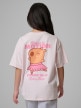 mini: Dziewczęcy t-shirt z nadrukiem 4F 4FJRSS26TTSHF4137 - różowy (6)
