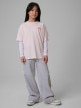 mini: Dziewczęcy t-shirt z nadrukiem 4F 4FJRSS26TTSHF4137 - różowy (5)