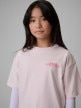 mini: Dziewczęcy t-shirt z nadrukiem 4F 4FJRSS26TTSHF4137 - różowy (4)
