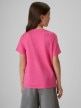 mini: Dziewczęcy t-shirt z nadrukiem 4F 4FJRSS26TTSHF4418 - różowy (4)