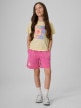 mini: Dziewczęcy t-shirt z nadrukiem 4F 4FJRSS26TTSHF4418 - żółty (2)