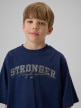 mini: Chłopięcy t-shirt z nadrukiem 4F 4FJRSS26TTSHM3465 - granatowy (4)