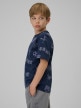 mini: Chłopięcy t-shirt z nadrukiem 4F 4FJRSS26TTSHM3466 - granatowy (4)