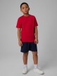 mini: Chłopięcy t-shirt bez nadruku 4F 4FJRSS26TTSHM3598 - czerwony (2)
