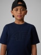 mini: Chłopięcy t-shirt z nadrukiem 4F 4FJRSS26TTSHM3599 - granatowy (3)