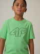 mini: Chłopięcy t-shirt z nadrukiem 4F 4FJRSS26TTSHM3599 - zielony (3)