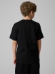 mini: Chłopięcy t-shirt z nadrukiem 4F 4FJRSS26TTSHM3830 - czarny (4)