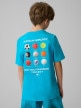 mini: Chłopięcy t-shirt z nadrukiem 4F 4FJRSS26TTSHM3832 - niebieski (4)