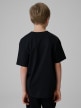 mini: Chłopięcy t-shirt z nadrukiem 4F 4FJRSS26TTSHM3864 - czarny (4)