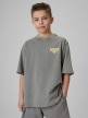 mini: Chłopięcy t-shirt z nadrukiem 4F 4FJRSS26TTSHM3906 - szary (1)