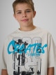 mini: Chłopięcy t-shirt z nadrukiem 4F 4FJRSS26TTSHM4167 - szary (3)