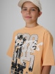 mini: Chłopięcy t-shirt z nadrukiem 4F 4FJRSS26TTSHM4167 - pomarańczowy (3)