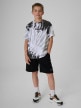 mini: Chłopięcy t-shirt z nadrukiem 4F 4FJRSS26TTSHM4173 - szary (2)
