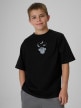 mini: Chłopięcy t-shirt z nadrukiem 4F 4FJRSS26TTSHM4276 - czarny (3)