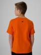 mini: Chłopięcy t-shirt z nadrukiem 4F 4FJRSS26TTSHM4278 - pomarańczowy (4)