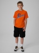 mini: Chłopięcy t-shirt z nadrukiem 4F 4FJRSS26TTSHM4278 - pomarańczowy (2)