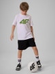 mini: Chłopięcy t-shirt z nadrukiem 4F 4FJRSS26TTSHM4280 - biały (2)