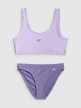 mini: Dziewczęcy kostium kąpielowy dwuczęściowy 4F 4FJRSS26UBKSF062 - fioletowy (1)