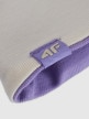 mini: Dziecięca czapka beanie dwustronna 4F 4FJWAW25ACAPU603 - fioletowa (3)